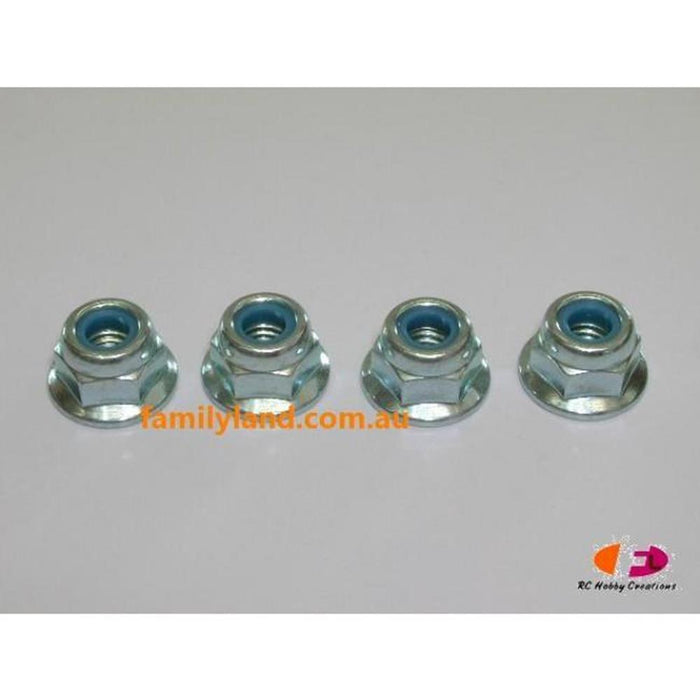 Tamiya 9805557 4MM FLANGE LOCK NUT(4)