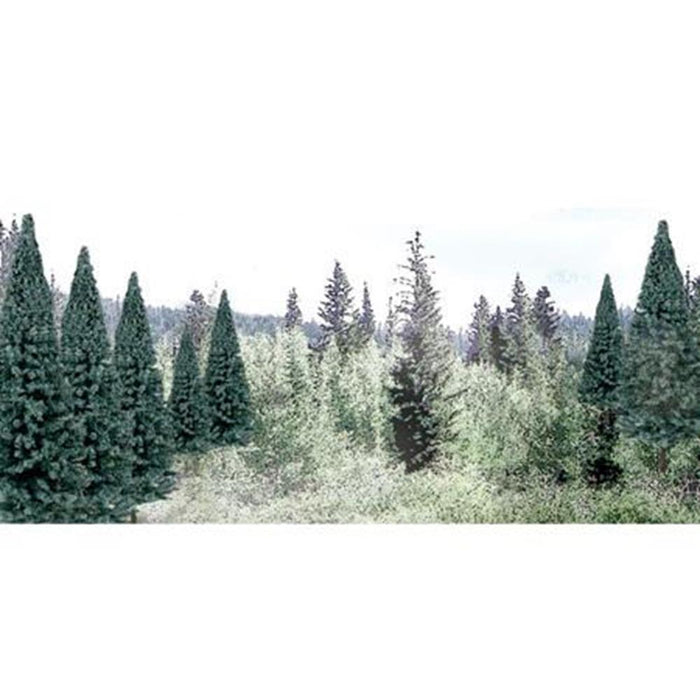 Woodland Scenics TR1587 Ready Made Trees Value Pack Blue Spruce 2-4 (18)