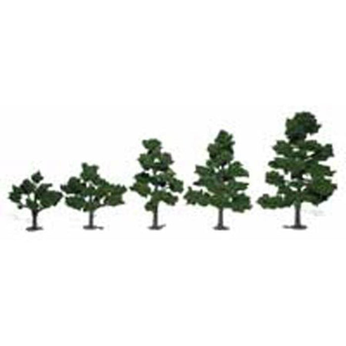Woodland Scenics TR1112 REALISTIC TREE KIT 6PCS 3-7IN