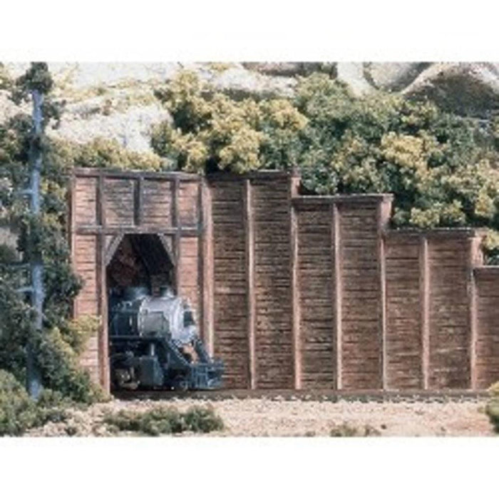 Woodland Scenics C1260 RETAINING WALL TIMBER HO