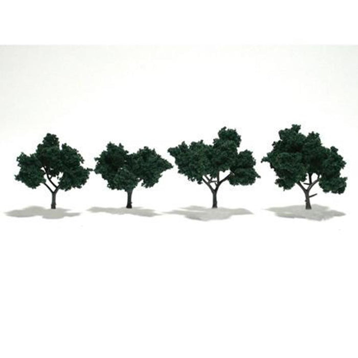 Woodland Scenics TR1505 TREES DAR/GRN 5--7CM 4PCS