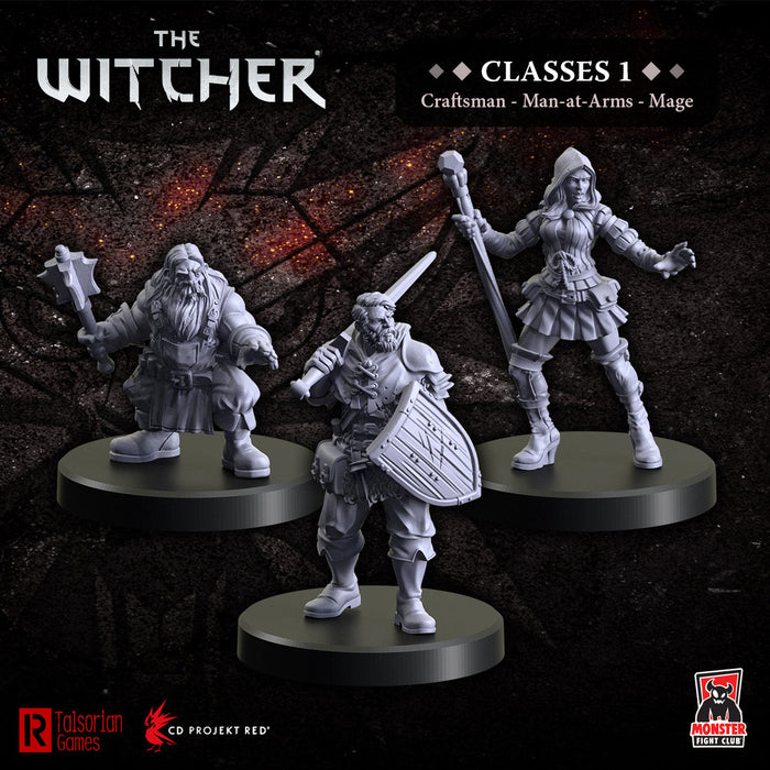 Monster Fight Club 70003 Witcher Rpg Classes 1 - Mage, Craftsman, Man-At-Arms