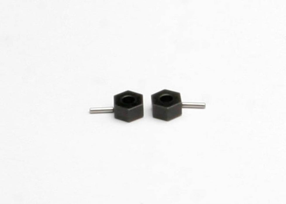 Traxxas 4959 - Hex wheel hubs steel (tall offset) (2)/ axle pins (2.5x12mm) (2)