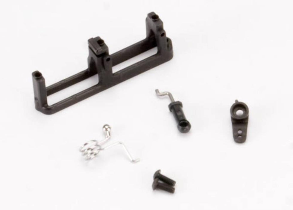 Traxxas 5668 - Linkage shift (includes: ball collar spring ball cup servo horn linkage wire)/ shift servo mount/ 3x8mm BCS (2) 3x6 flat-head