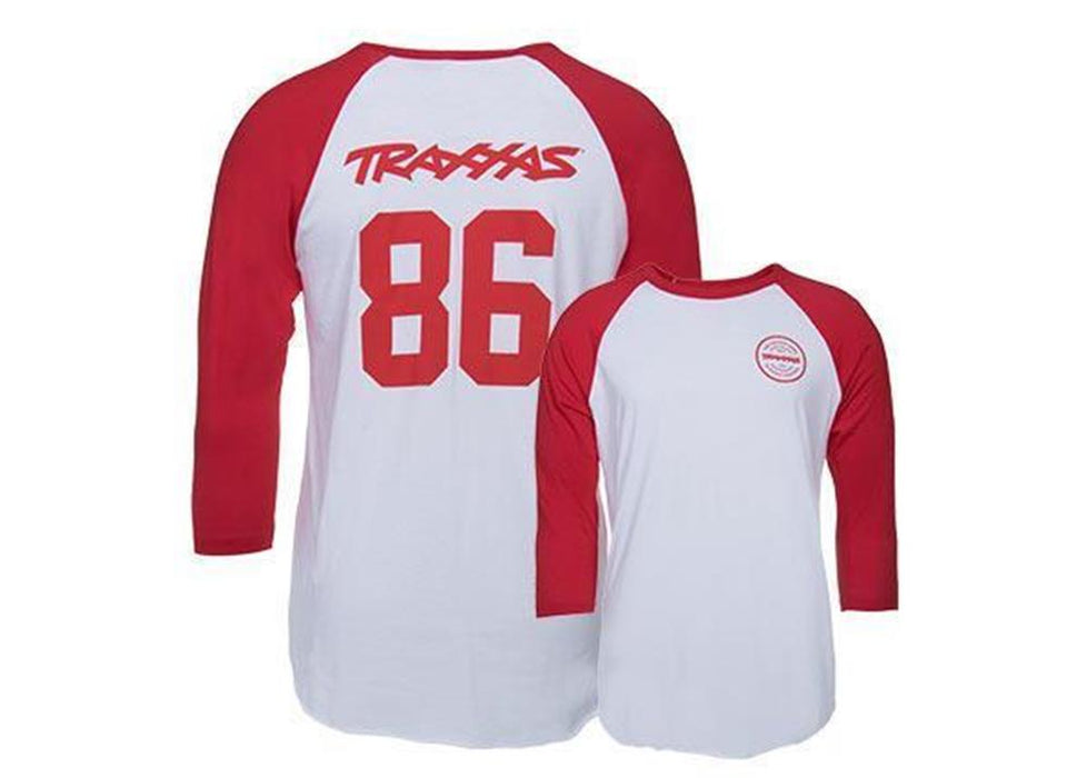 zTraxxas 1368-2Xl - Team Raglan Shirt Red/White