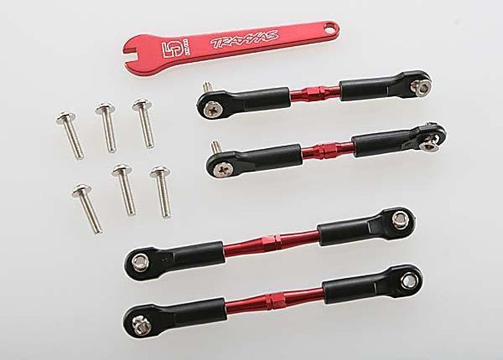 Traxxas 3741X - Turnbuckles and Camber links Aluminum (Red-Anodized)