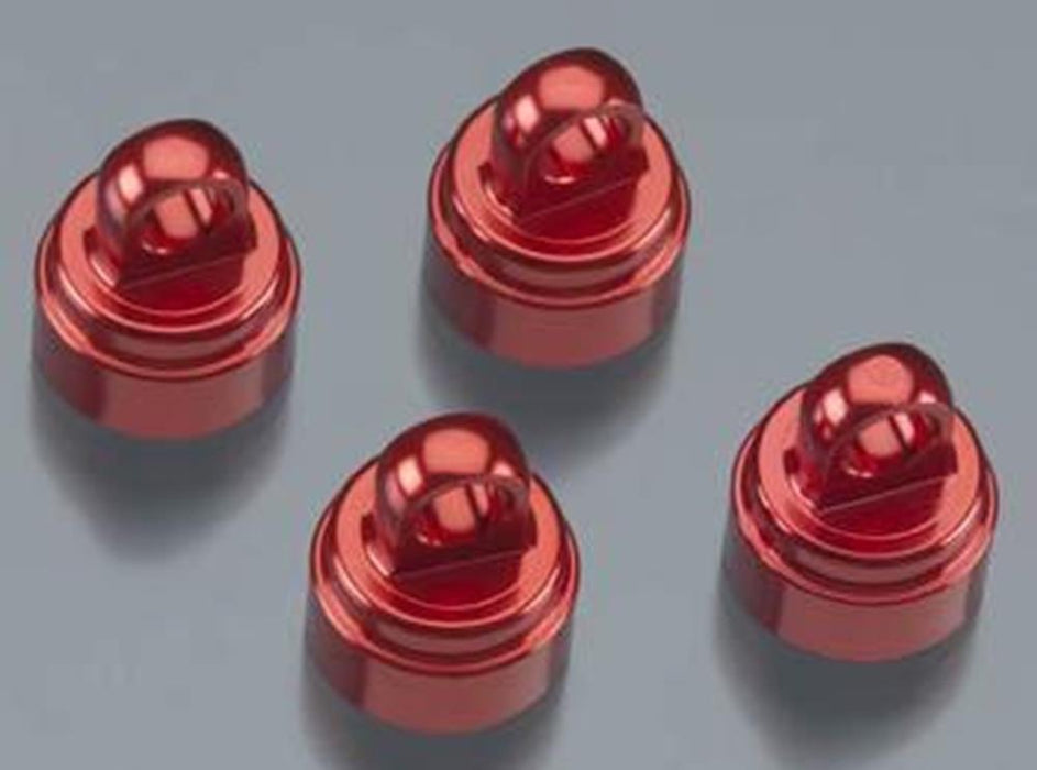 Traxxas 3767X - Shock Caps Aluminum (Red-Anodized) (4) (Fits All Ultra Shocks)