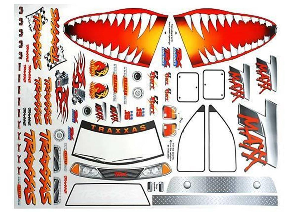 Traxxas 4913X - Decal Sheet Jaws (T-Maxx)