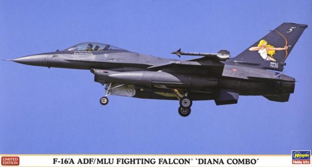 Hasegawa 02172 1/72 F-16A ADF/MLU Fighting Falcon (2 kits) Limited Edition