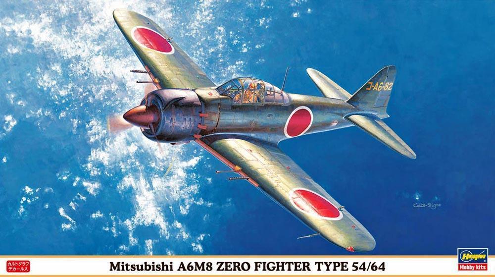 Hasegawa 09821 1/48 Mitsubishi A6M8 Zero Fighter Type 54/64