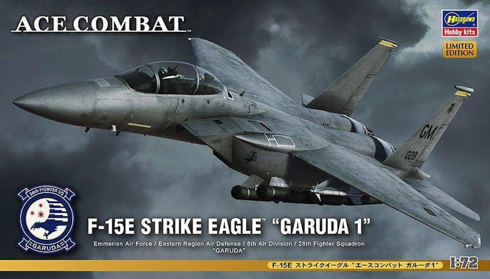 Hasegawa SP323 52123 1/72 F- 15E Strike Eagle Ace Combat Garuda 1 Limited Edition