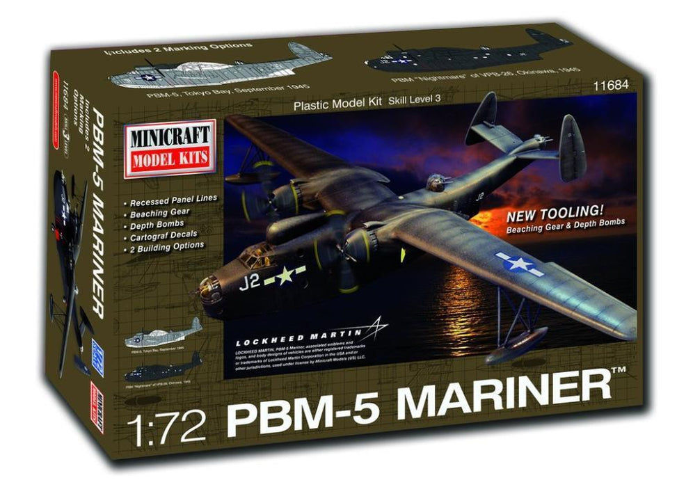 Minicraft Model Kits 11684 1/72 Martin PBM-5 Mariner USN (New Tooling)