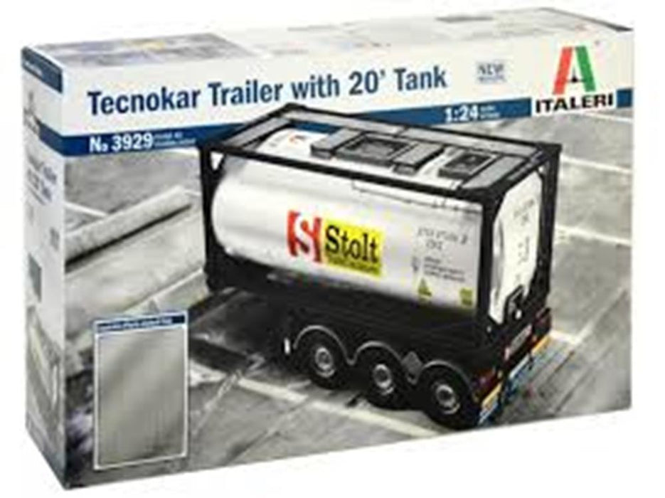 Italeri 1/24 3929 Tecknokar Trailer W/Tank