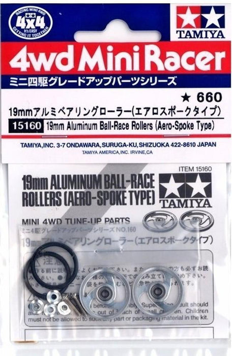 Tamiya 15160 19mm Alu.Ball-Race Rollers