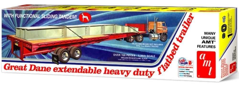 AMT 1111 1/25 Great Dane Extendable Flat Bed Trailer