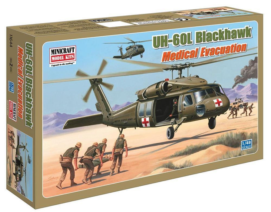 cMinicraft Model Kits 11644 1/48 UH-60L Blackhawk Medivac Helicopter