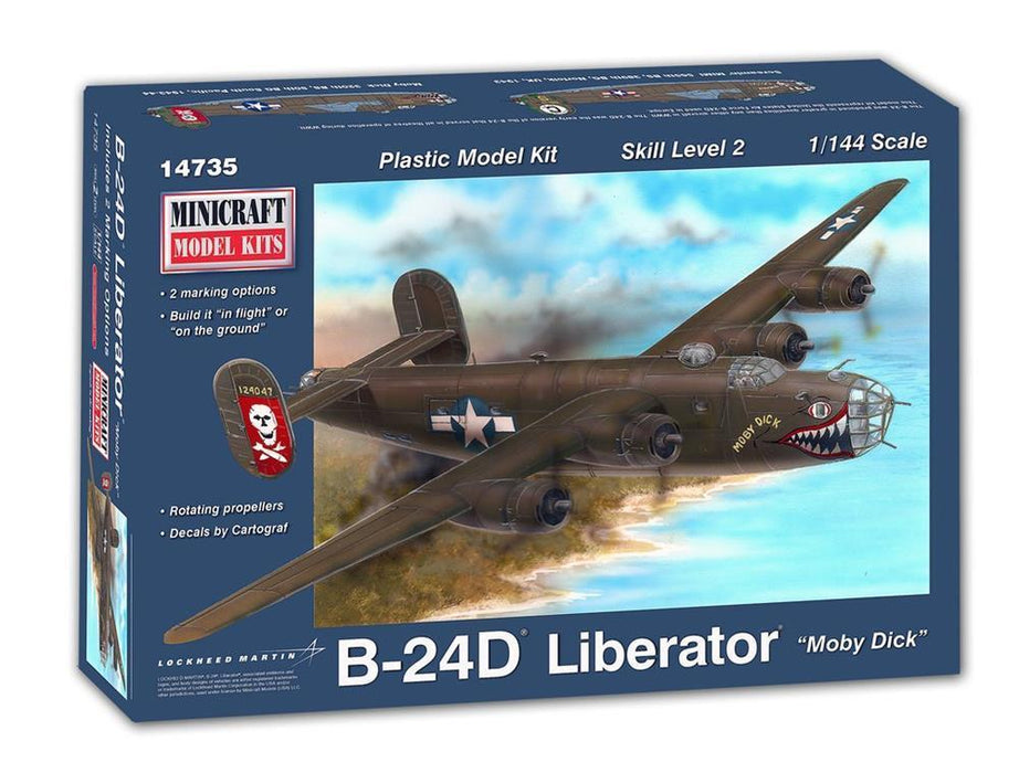 Minicraft Model Kits 14735 1/144 B-24D Liberator USAAF 8th AIr Force (2 decal options)