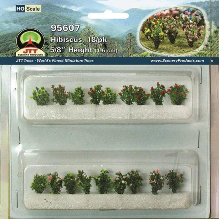 JTT Scenery 95607 HO scale Hibiscus (18 Pack)