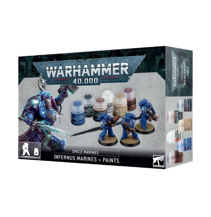 Warhammer 40 000 60-11 Space Marines - Infernus Marines + Paints