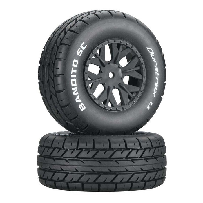 Duratrax DTXC3702 Bandito SC Tire C2 Mounted SC10 4x4 (2) by Duratrax