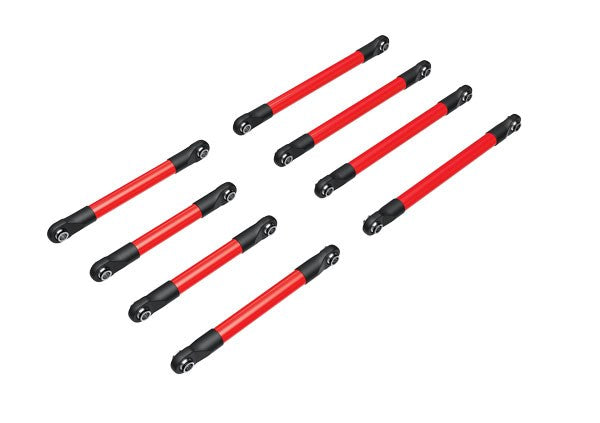 Traxxas 9749-RED Suspension link set 6061-T6 aluminum (red-anodized)
