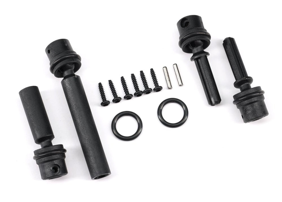 Traxxas 9755 Driveshafts center assembled (front & rear)