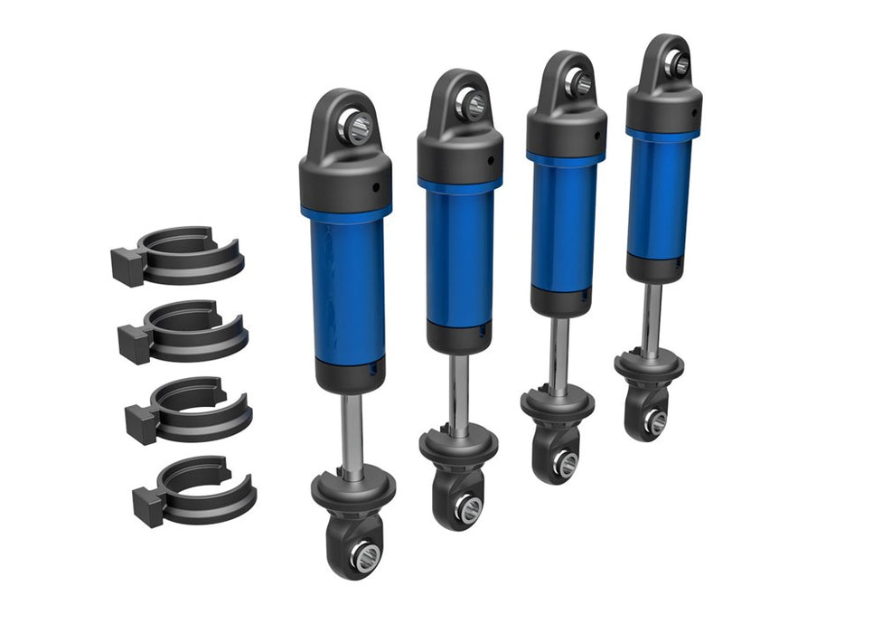 Traxxas 9764-BLUE Shocks GTM 6061-T6 aluminum (blue-anodized) (4)