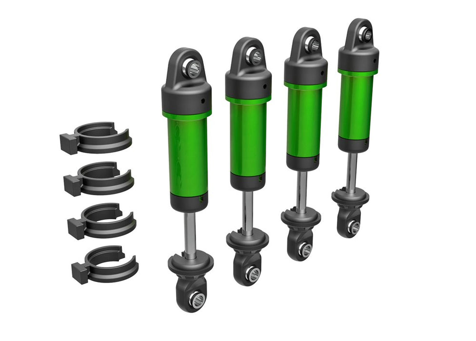 Traxxas 9764-GRN Shocks GTM 6061-T6 aluminum (green-anodized) (4)