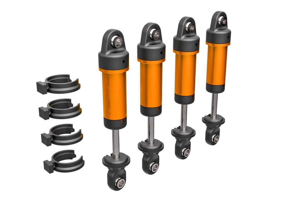 Traxxas 9764-ORNG Shocks GTM 6061-T6 aluminum (orange-anodized) (4)