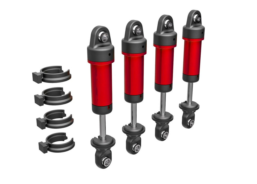 Traxxas 9764-RED Shocks GTM 6061-T6 aluminum (red-anodized) (4)