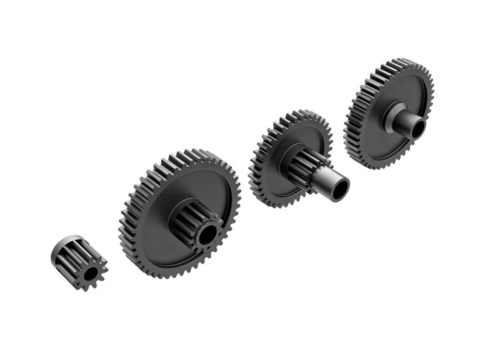 Traxxas 9776R Gear set transmission low range (crawl) (40.3:1 reduction ratio)/ pinion gear 11-tooth