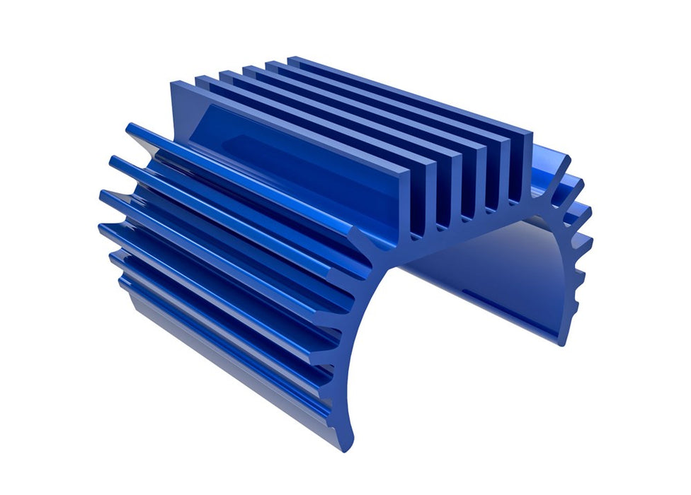 Traxxas 9793-BLUE Heat sink Titan 87T motor (6061-T6 aluminum blue-anodized)