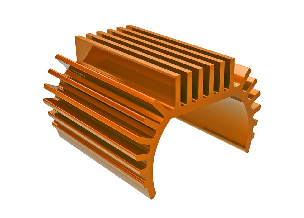 Traxxas 9793-ORNG Heat sink Titan 87T motor (6061-T6 aluminum orange-anodized)