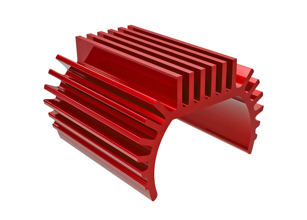 Traxxas 9793-RED Heat sink Titan 87T motor (6061-T6 aluminum red-anodized)