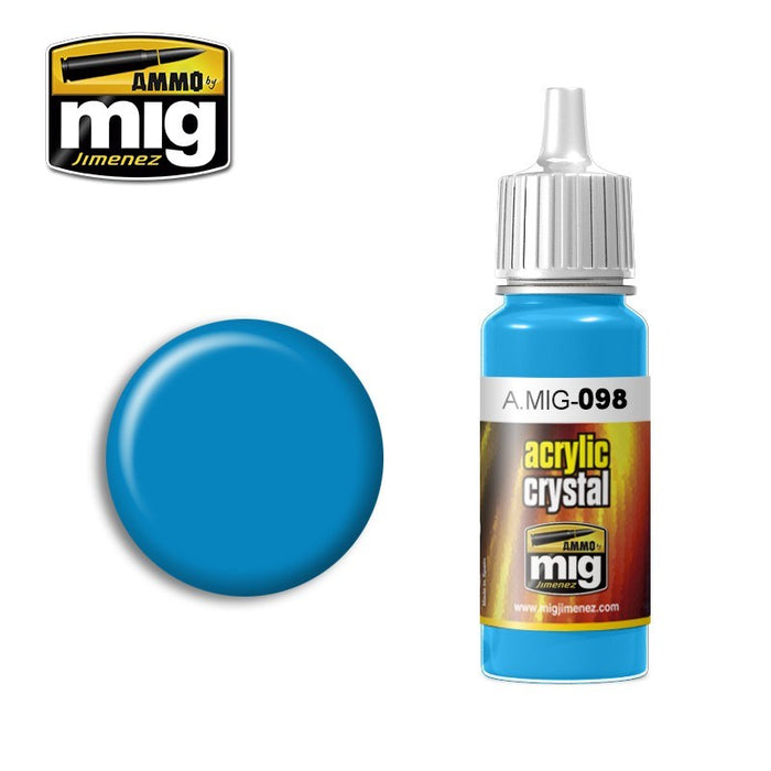 AMMO by Mig Jimenez A.MIG-0098 CRYSTAL LIGHT BLUE