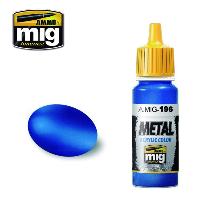 AMMO by Mig Jimenez A.MIG-0196 WARHEAD METALLIC BLUE