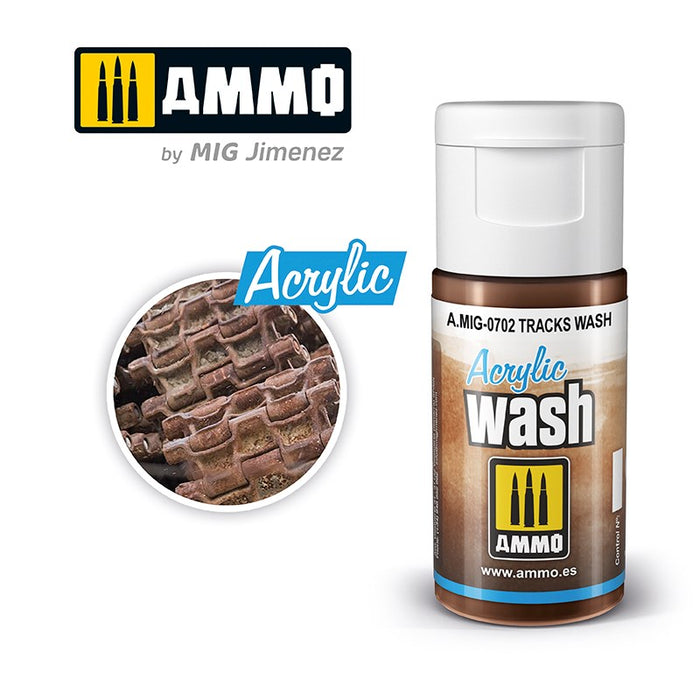 AMMO by Mig Jimenez 0702 Acrylic Filter Tracks Wash