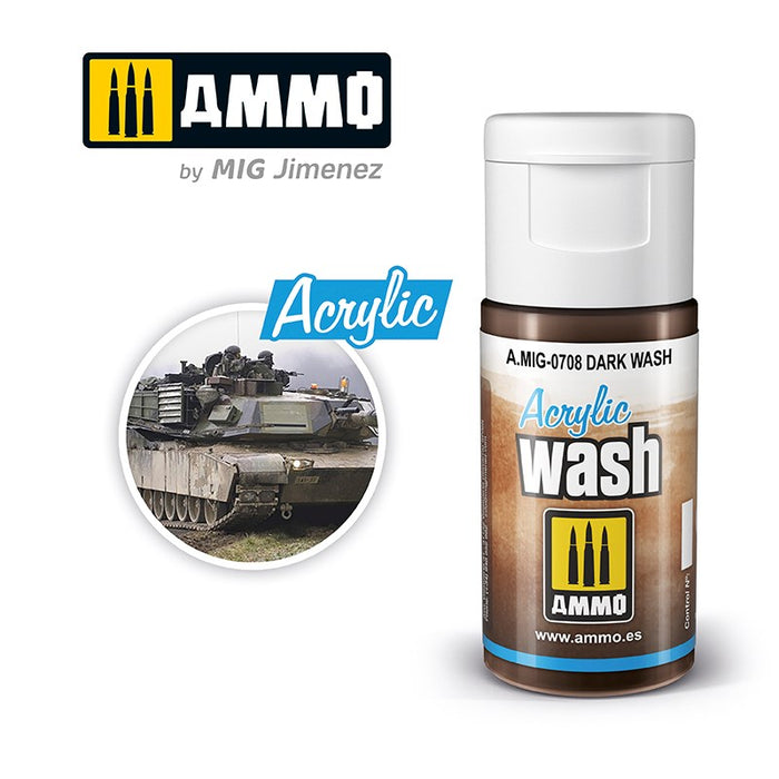 AMMO by Mig Jimenez 0708 Acrylic Filter Dark Wash