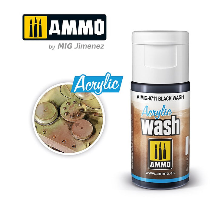 AMMO by Mig Jimenez 0711 Acrylic Filter Black Wash