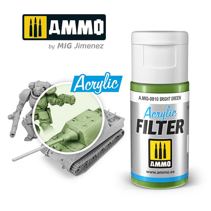 AMMO by Mig Jimenez 0810 Acrylic Filter Bright Green