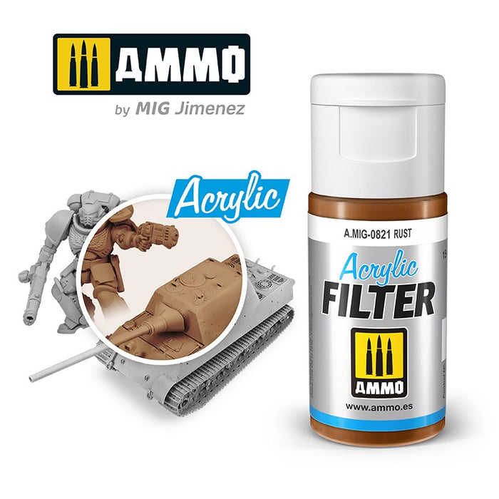 AMMO by Mig Jimenez 0821 Acrylic Filter Rust