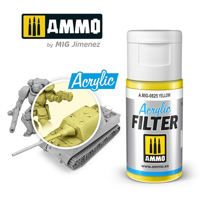 AMMO by Mig Jimenez 0825 Acrylic Filter Yellow