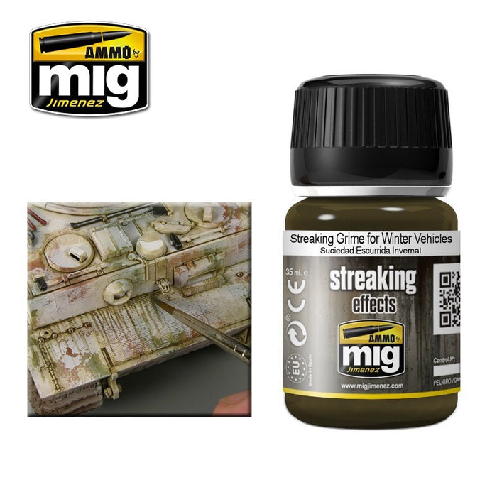 AMMO by Mig Jimenez A.MIG-1205 STREAKING GRIME FOR WINTER VEHICLES