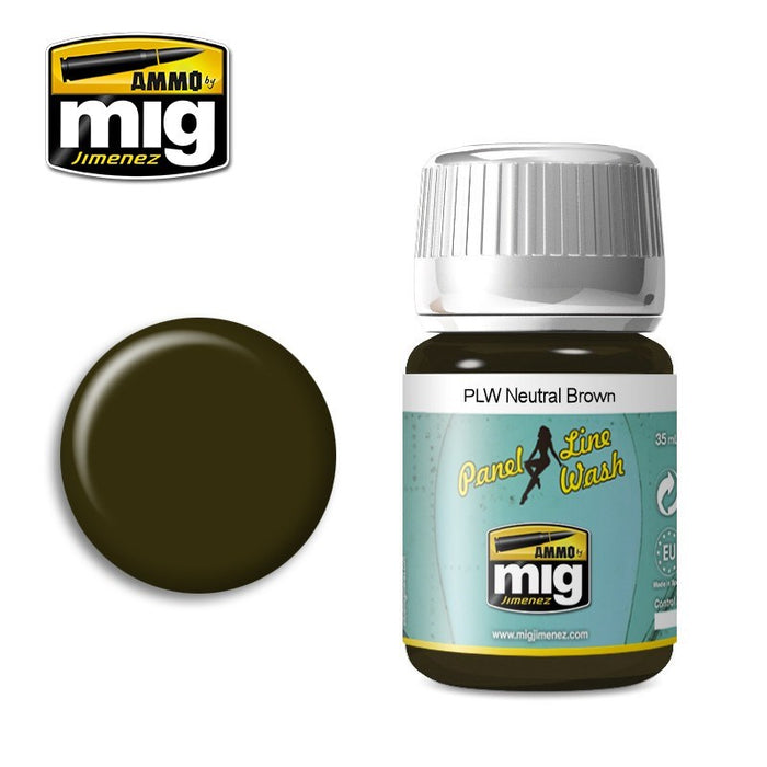 AMMO by Mig Jimenez A.MIG-1614 PLW NEUTRAL BROWN