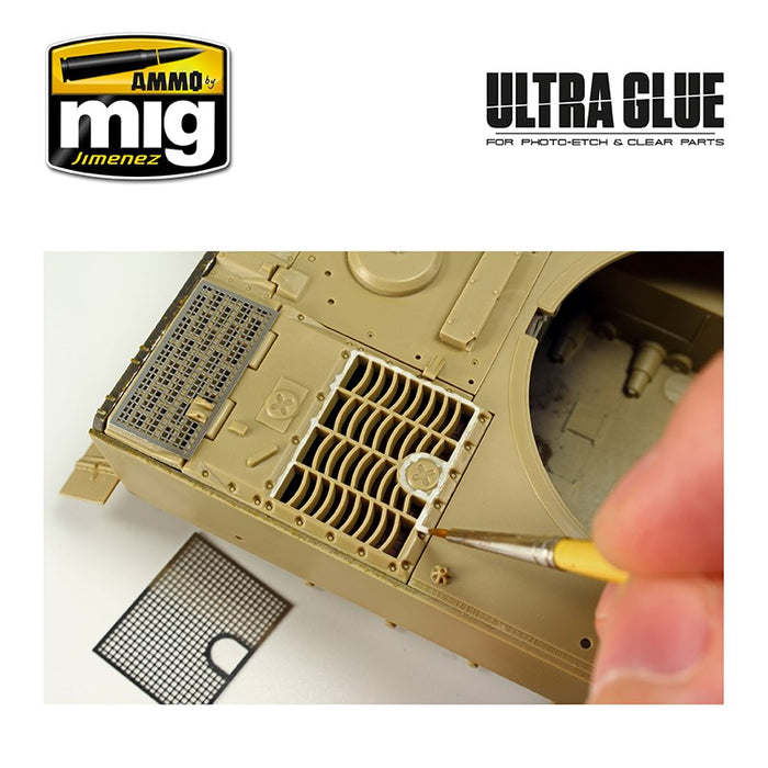 AMMO by Mig Jimenez A.MIG-2031 ULTRA GLUE - FOR ETCH CLEAR PARTS & MORE (acrylic waterbase glue)