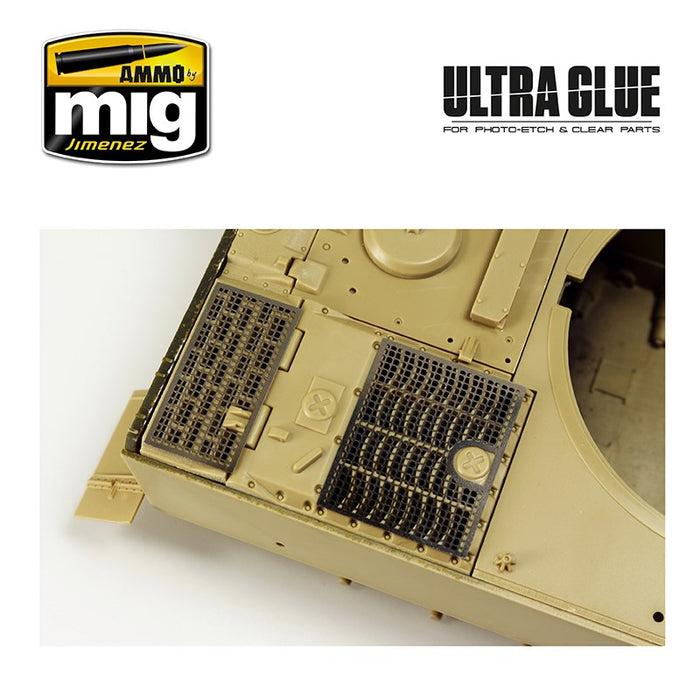 AMMO by Mig Jimenez A.MIG-2031 ULTRA GLUE - FOR ETCH CLEAR PARTS & MORE (acrylic waterbase glue)