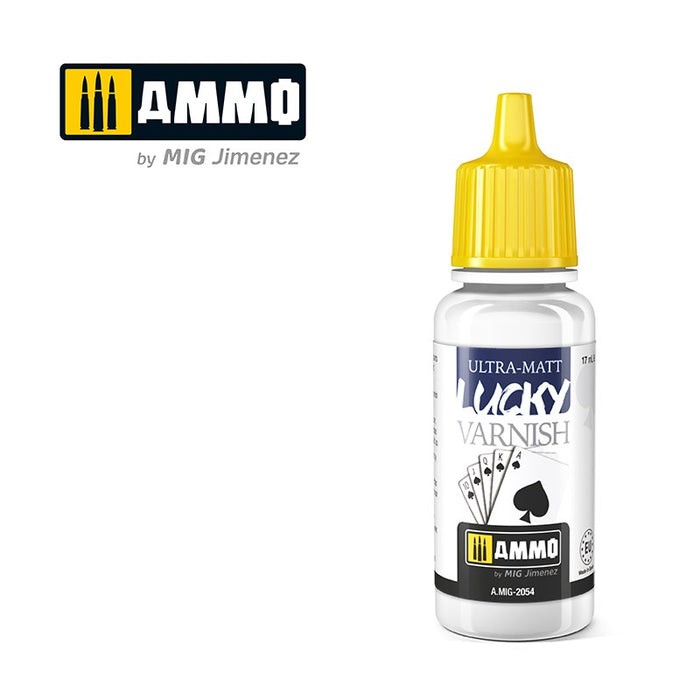 AMMO by Mig Jimenez A.MIG-2054 ULTRA-MATT LUCKY VARNISH (17 ML SIZE)