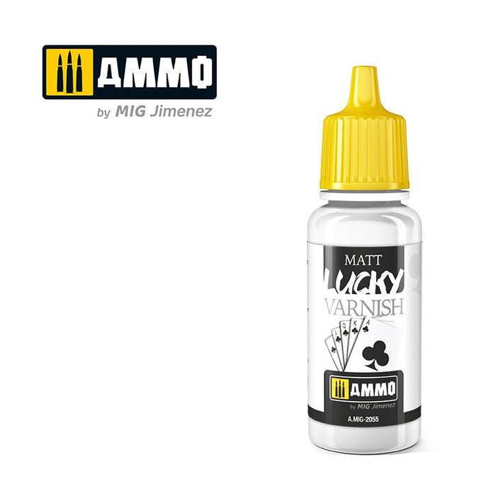 AMMO by Mig Jimenez A.MIG-2055 MATT LUCKY VARNISH  (17 ML SIZE)