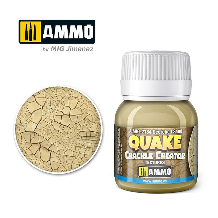 AMMO by Mig Jimenez A.MIG-2184 QUAKE CRACKLE CREATOR TEXTURES Scorched Sand
