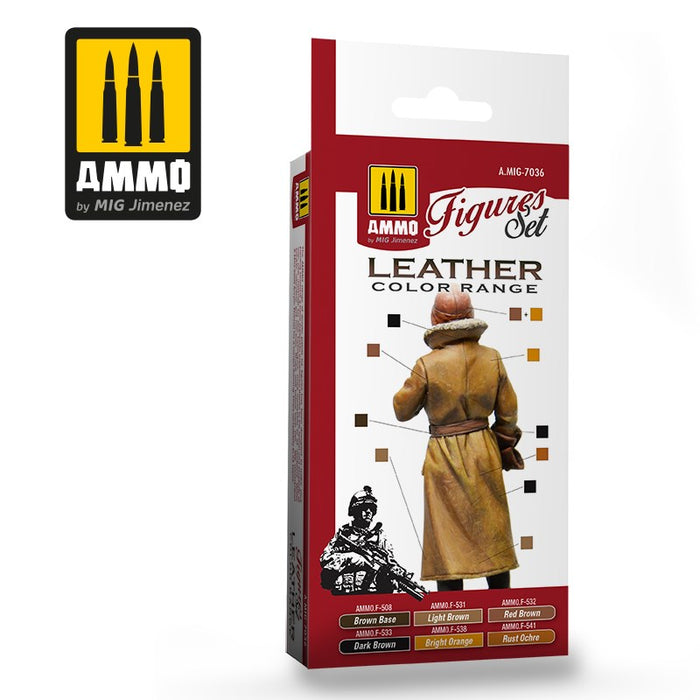 AMMO by Mig Jimenez A.MIG-7036 Leather figures set